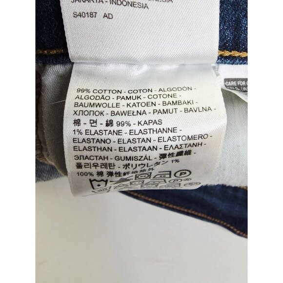 Levis 27X30 Size 4S Womens 505 Straight Leg Blue Denim 5 Pocket Logo Tag Jeans - Picture 7 of 14